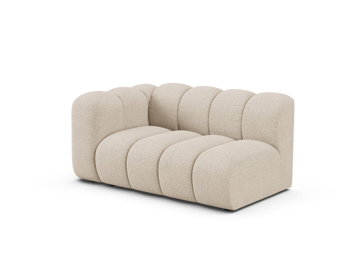 Lupine Boucle Modular Sofa links 2 Sitzer in Beige-Baloo präsentiert im Onlineshop von KAQTU Design AG. Modulares Sofa ist von Micadoni