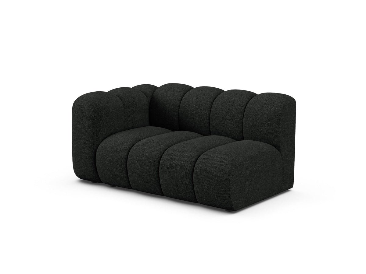 Lupine Boucle Modular Sofa links 2 Sitzer in Black-Baloo präsentiert im Onlineshop von KAQTU Design AG. Modulares Sofa ist von Micadoni