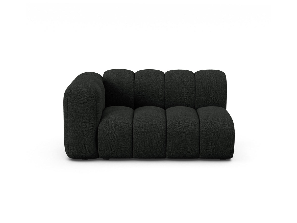 Lupine Boucle Modular Sofa links 2 Sitzer in Black-Baloo präsentiert im Onlineshop von KAQTU Design AG. Modulares Sofa ist von Micadoni