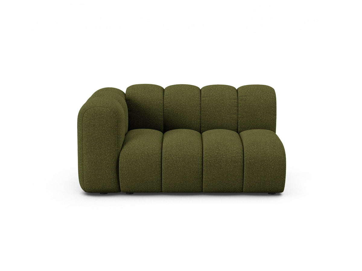 Lupine Boucle Modular Sofa links 2 Sitzer in Dark Olive Green-Baloo präsentiert im Onlineshop von KAQTU Design AG. Modulares Sofa ist von Micadoni