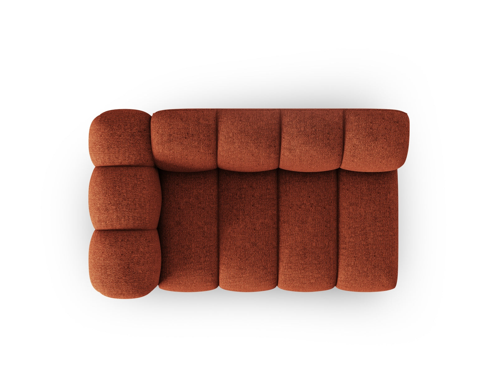 Lupine Modular Sofa links 2 Sitzer in Terracotta präsentiert im Onlineshop von KAQTU Design AG. Modulares Sofa ist von Micadoni