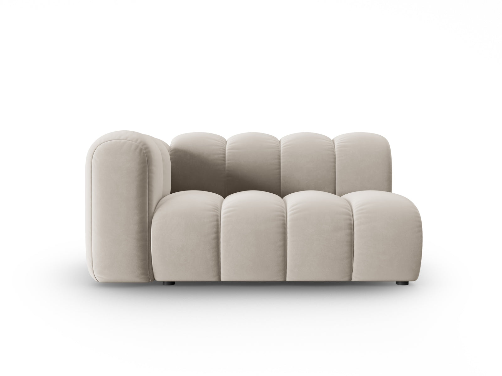 Lupine Velour links Modular Sofa 2 Sitzer in Beige präsentiert im Onlineshop von KAQTU Design AG. Modulares Sofa ist von Micadoni