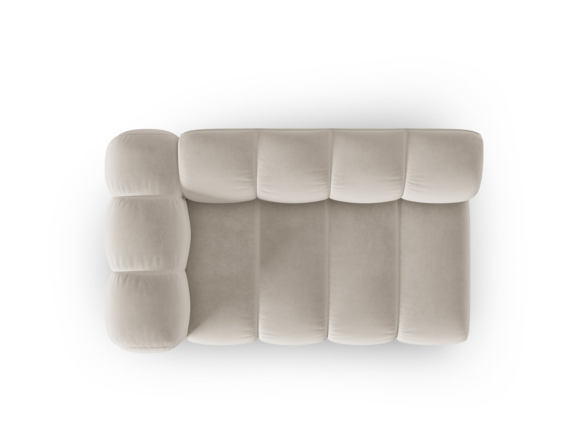 Lupine Velour links Modular Sofa 2 Sitzer in Beige-Salvador präsentiert im Onlineshop von KAQTU Design AG. Modulares Sofa ist von Micadoni