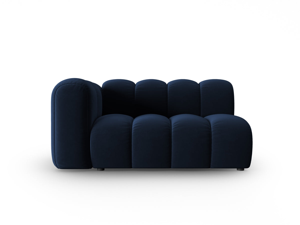 Lupine Velour links Modular Sofa 2 Sitzer in Royal Blue-Salvador präsentiert im Onlineshop von KAQTU Design AG. Modulares Sofa ist von Micadoni