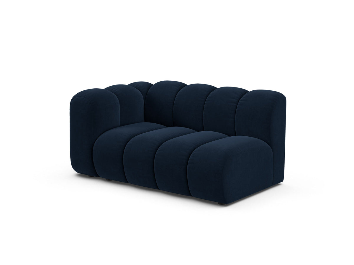 Lupine Velour links Modular Sofa 2 Sitzer in Royal Blue-Salvador präsentiert im Onlineshop von KAQTU Design AG. Modulares Sofa ist von Micadoni