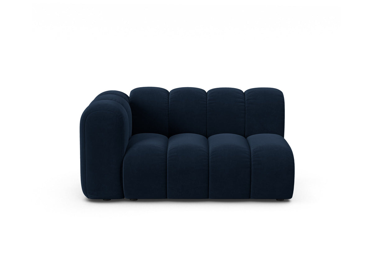 Lupine Velour links Modular Sofa 2 Sitzer in Royal Blue-Salvador präsentiert im Onlineshop von KAQTU Design AG. Modulares Sofa ist von Micadoni