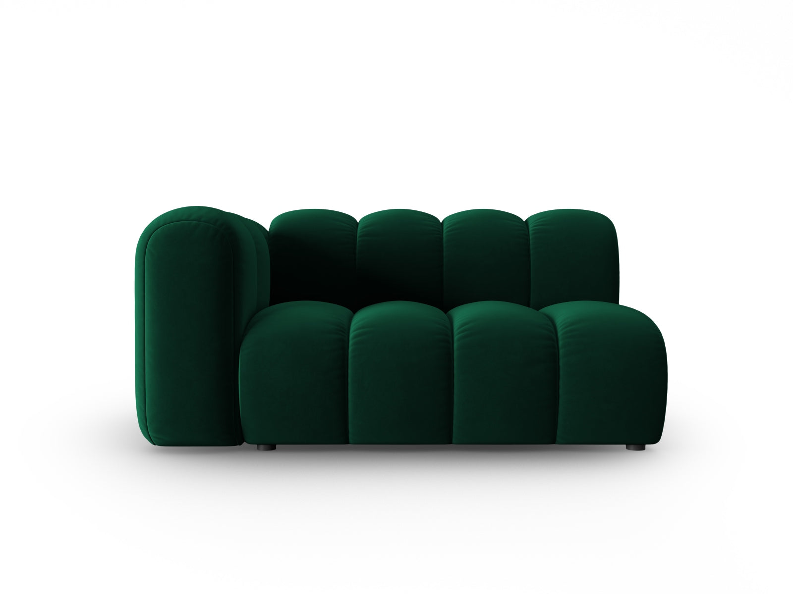 Lupine Velour links Modular Sofa 2 Sitzer in Bottle Green präsentiert im Onlineshop von KAQTU Design AG. Modulares Sofa ist von Micadoni