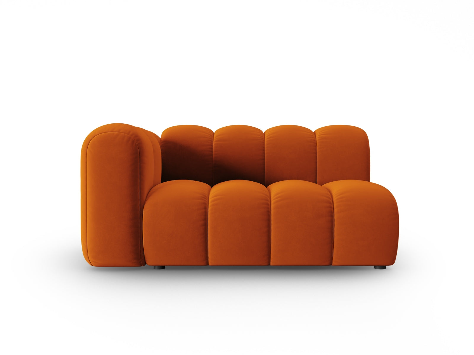 Lupine Velour links Modular Sofa 2 Sitzer in Terracotta präsentiert im Onlineshop von KAQTU Design AG. Modulares Sofa ist von Micadoni