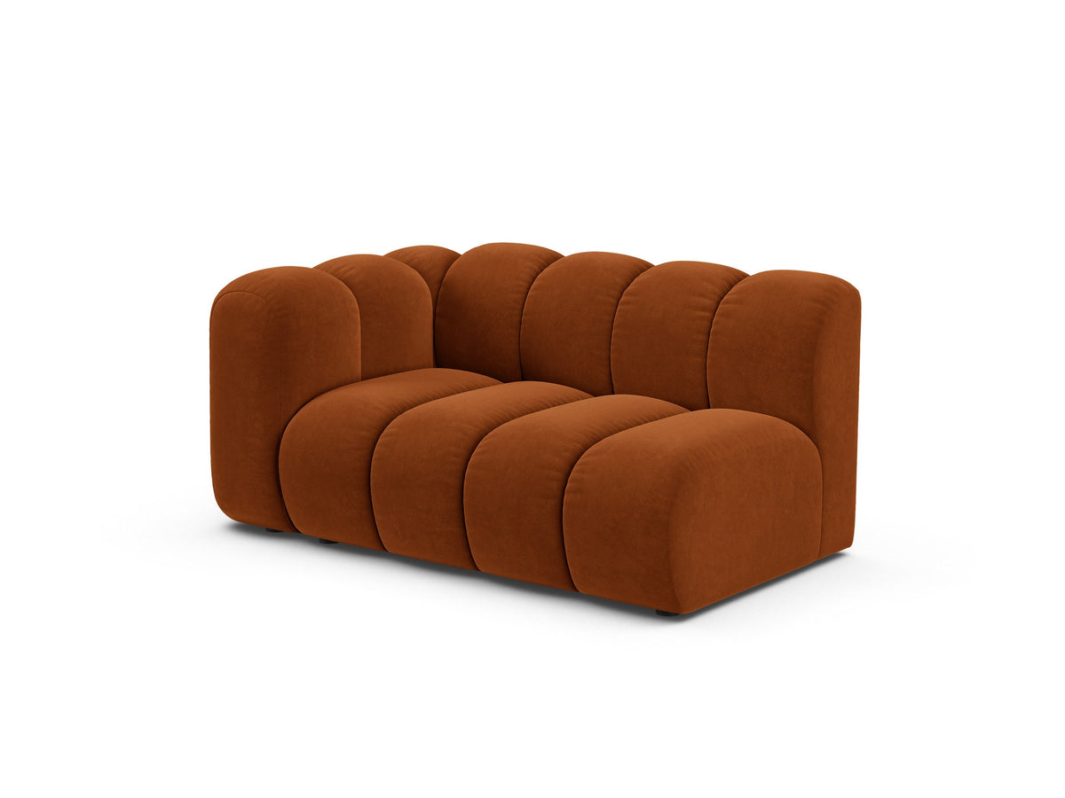 Lupine Velour links Modular Sofa 2 Sitzer in Terracotta-Salvador präsentiert im Onlineshop von KAQTU Design AG. Modulares Sofa ist von Micadoni