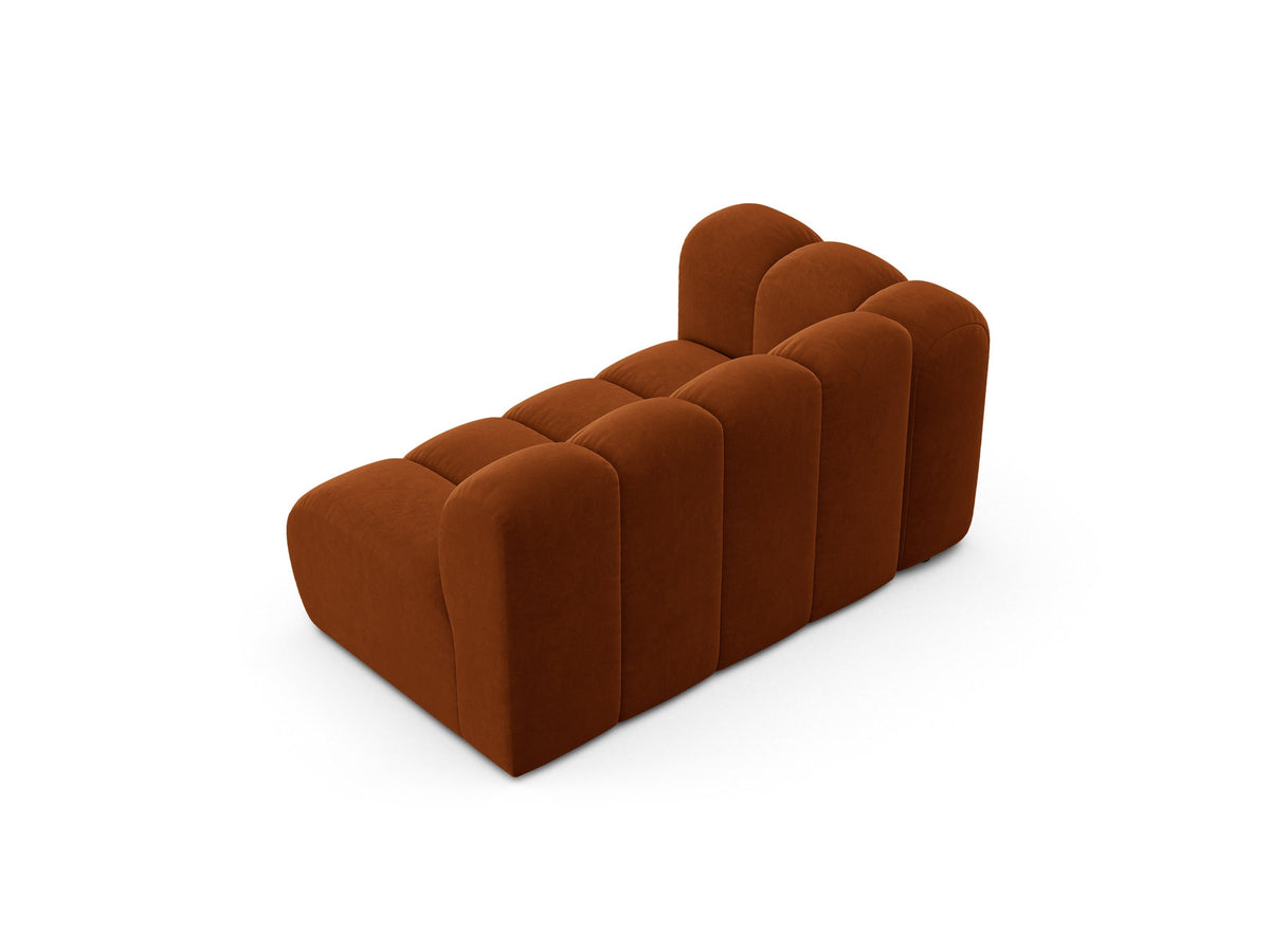 Lupine Velour links Modular Sofa 2 Sitzer in Terracotta-Salvador präsentiert im Onlineshop von KAQTU Design AG. Modulares Sofa ist von Micadoni