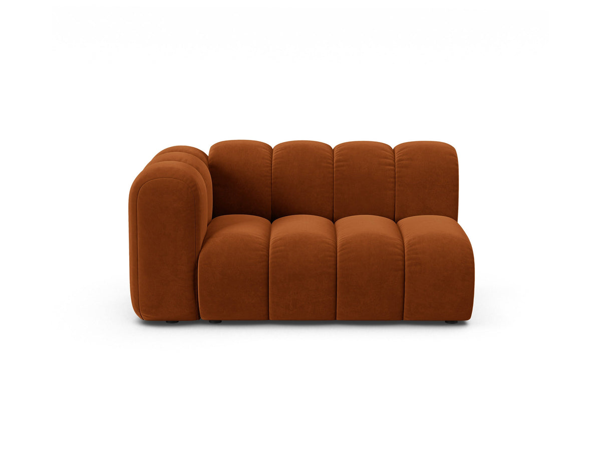Lupine Velour links Modular Sofa 2 Sitzer in Terracotta-Salvador präsentiert im Onlineshop von KAQTU Design AG. Modulares Sofa ist von Micadoni