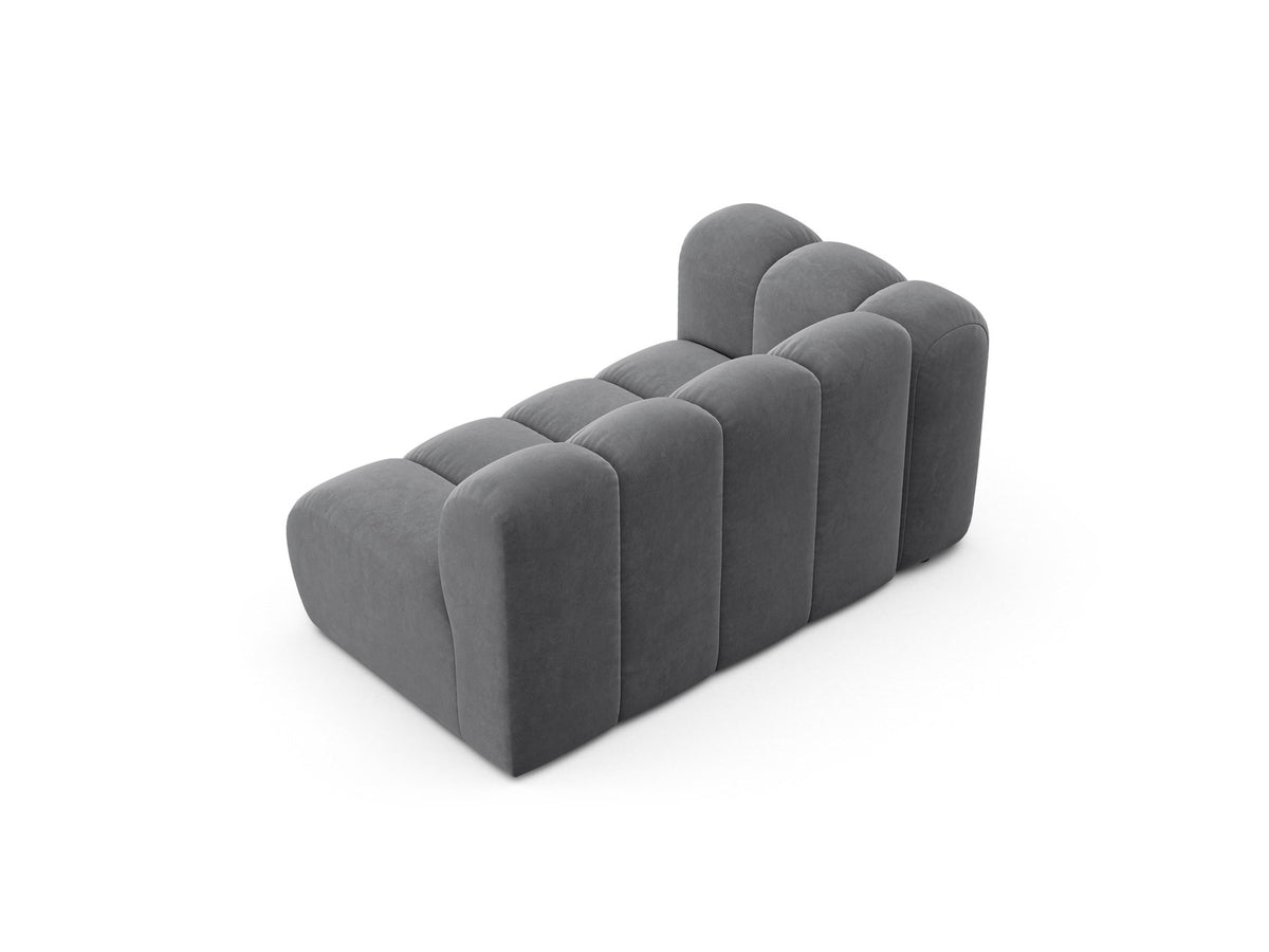 Lupine Velour links Modular Sofa 2 Sitzer in Grey-Salvador präsentiert im Onlineshop von KAQTU Design AG. Modulares Sofa ist von Micadoni