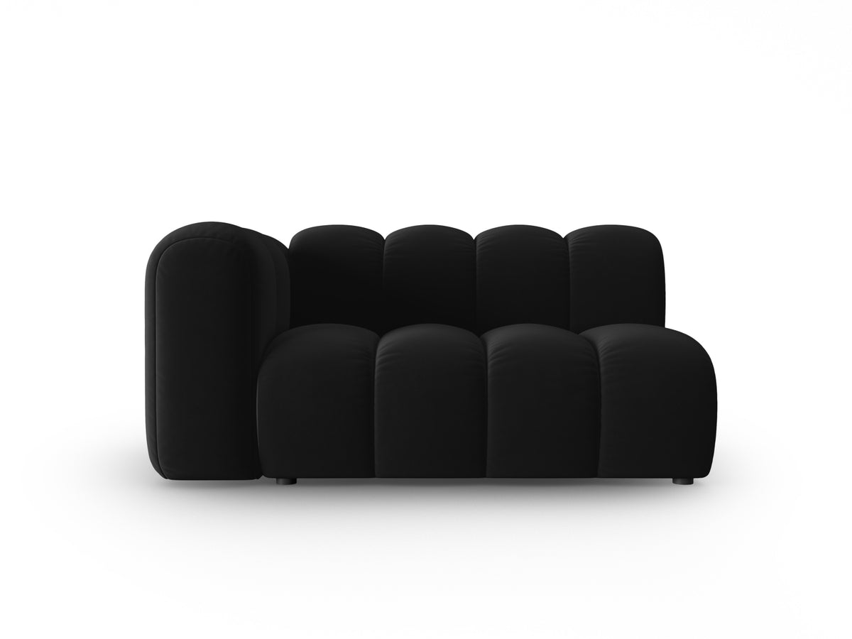 Lupine Velour links Modular Sofa 2 Sitzer in Black-Salvador präsentiert im Onlineshop von KAQTU Design AG. Modulares Sofa ist von Micadoni