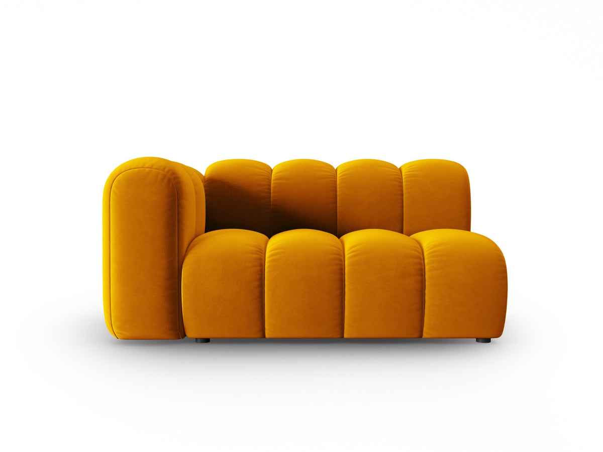 Lupine Velour links Modular Sofa 2 Sitzer in Yellow-Salvador präsentiert im Onlineshop von KAQTU Design AG. Modulares Sofa ist von Micadoni