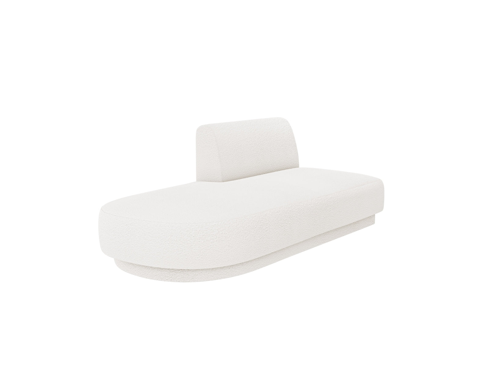 Miley Sitting Module Open links 2 Sitzer in White-Baloo präsentiert im Onlineshop von KAQTU Design AG. Modulares Sofa ist von Micadoni