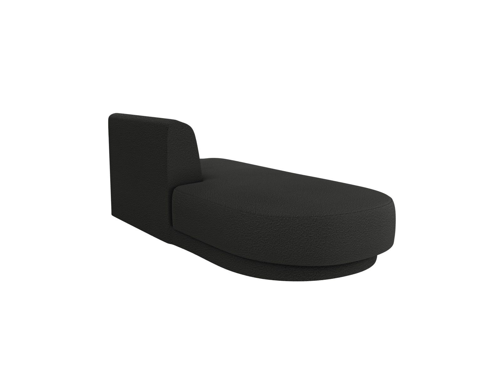 Elegantes Miley Sitting Module Open links 2 Sitzer in stilvollem Schwarz-Baloo, perfekt für individuelle Wohnkonzepte und moderne Einrichtung.