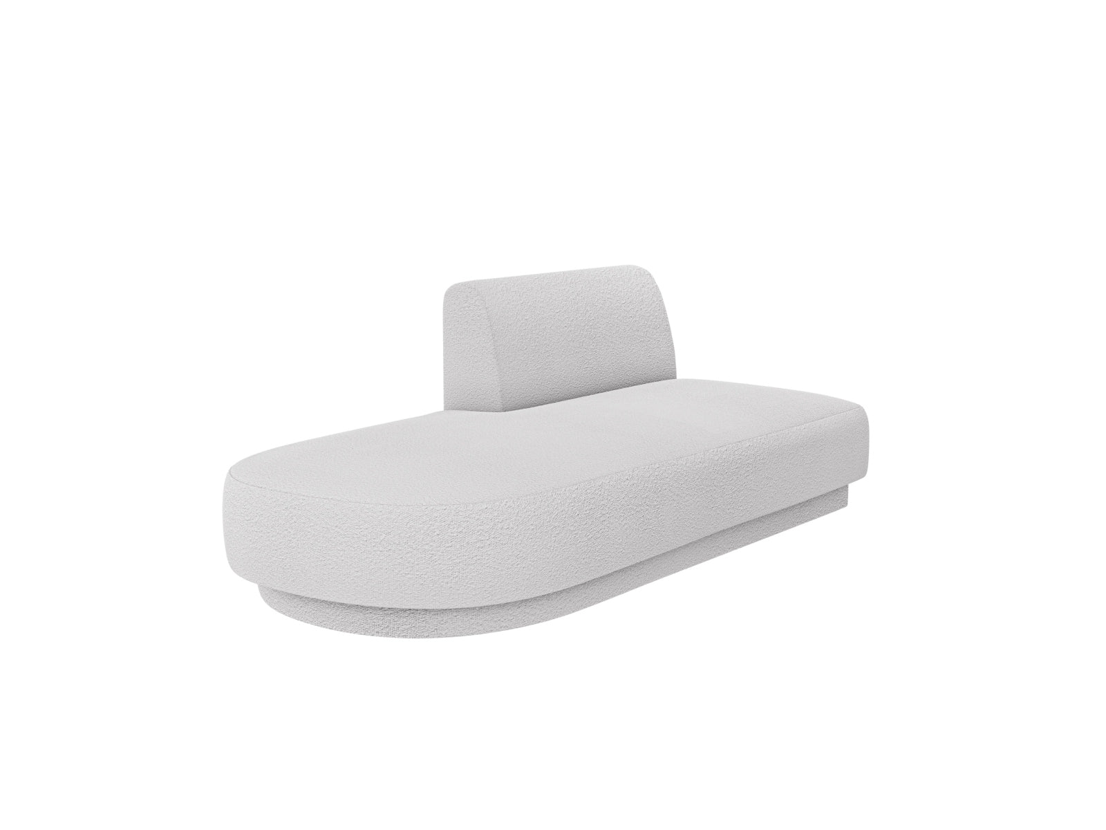 Miley Sitting Module Open links 2 Sitzer in Light Grey-Baloo präsentiert im Onlineshop von KAQTU Design AG. Modulares Sofa ist von Micadoni
