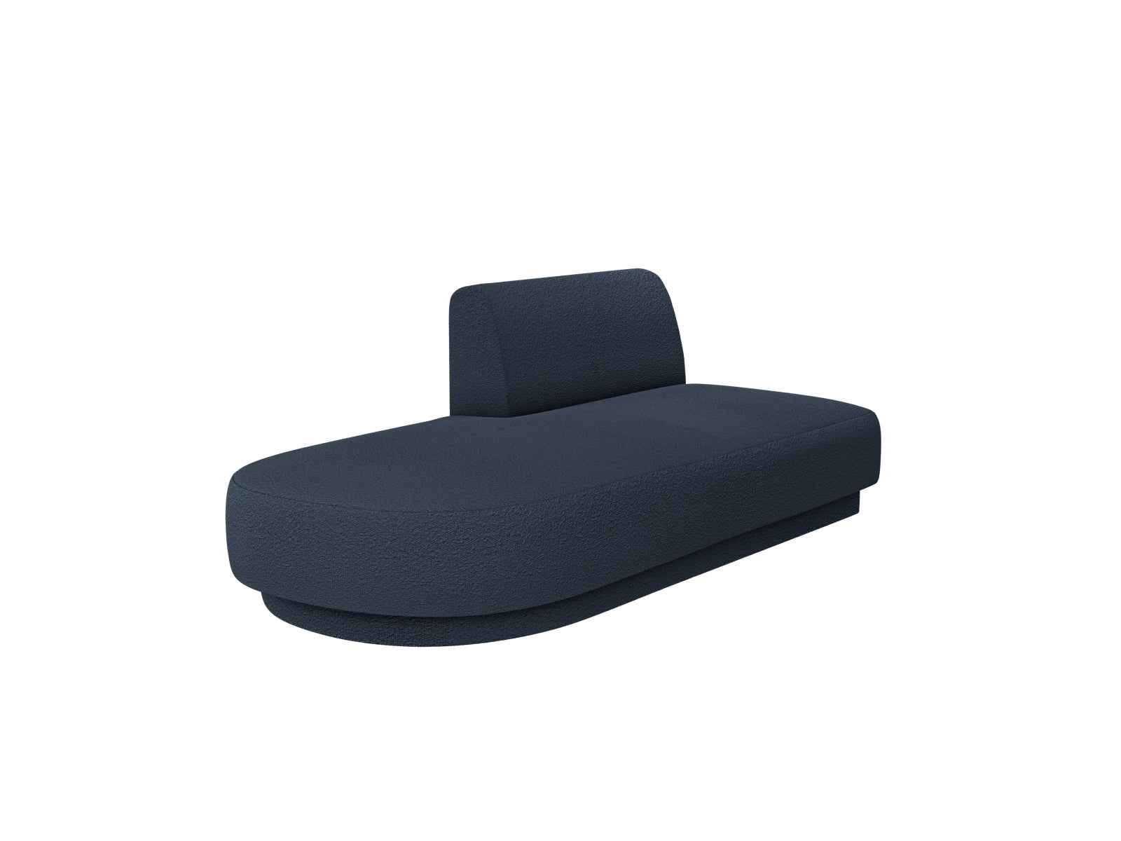 Miley Sitting Module Open links 2 Sitzer in Dark Blue präsentiert im Onlineshop von KAQTU Design AG. Modulares Sofa ist von Micadoni