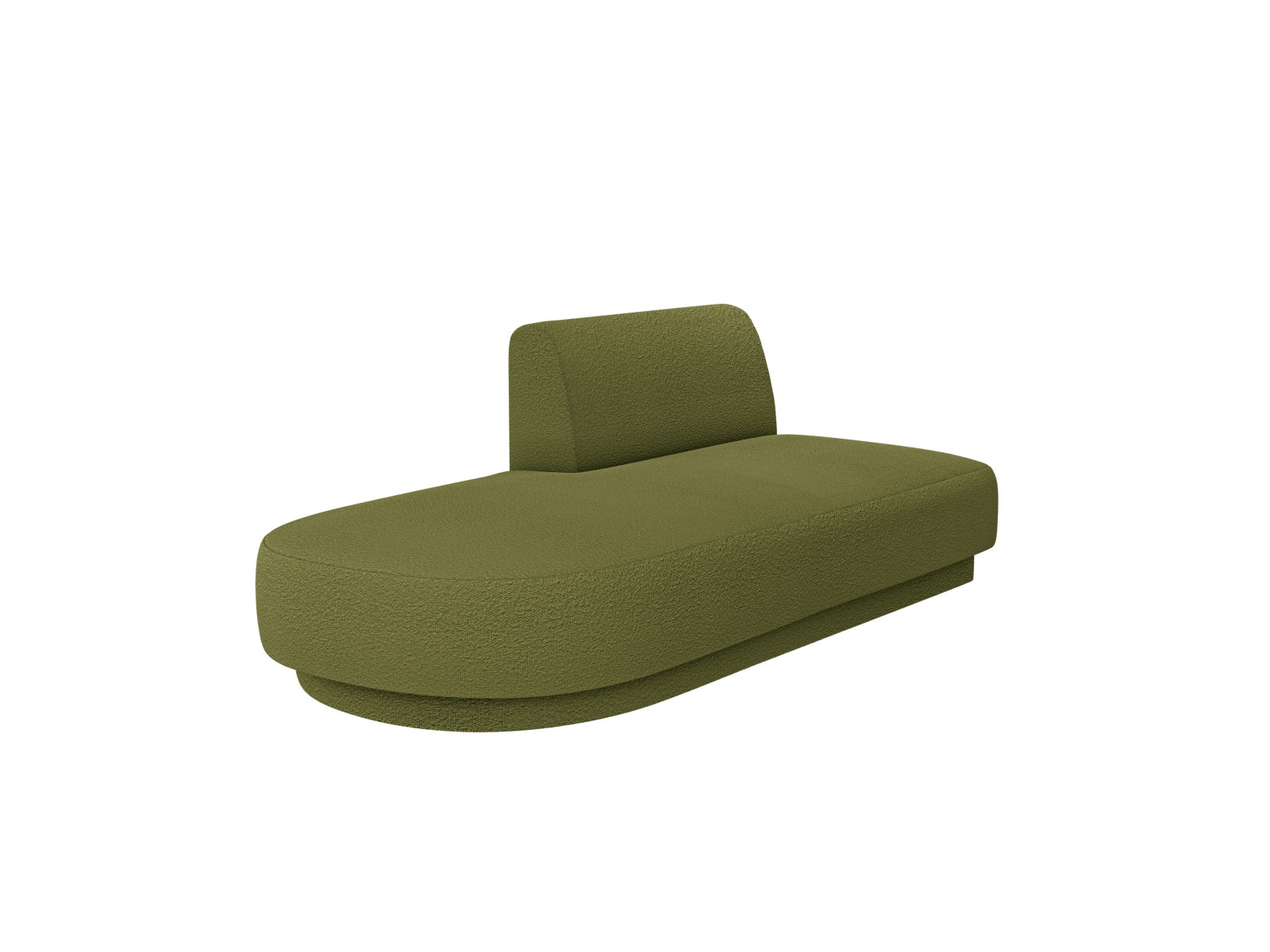 Miley Sitting Module Open links 2 Sitzer in Dark Olive Green präsentiert im Onlineshop von KAQTU Design AG. Modulares Sofa ist von Micadoni