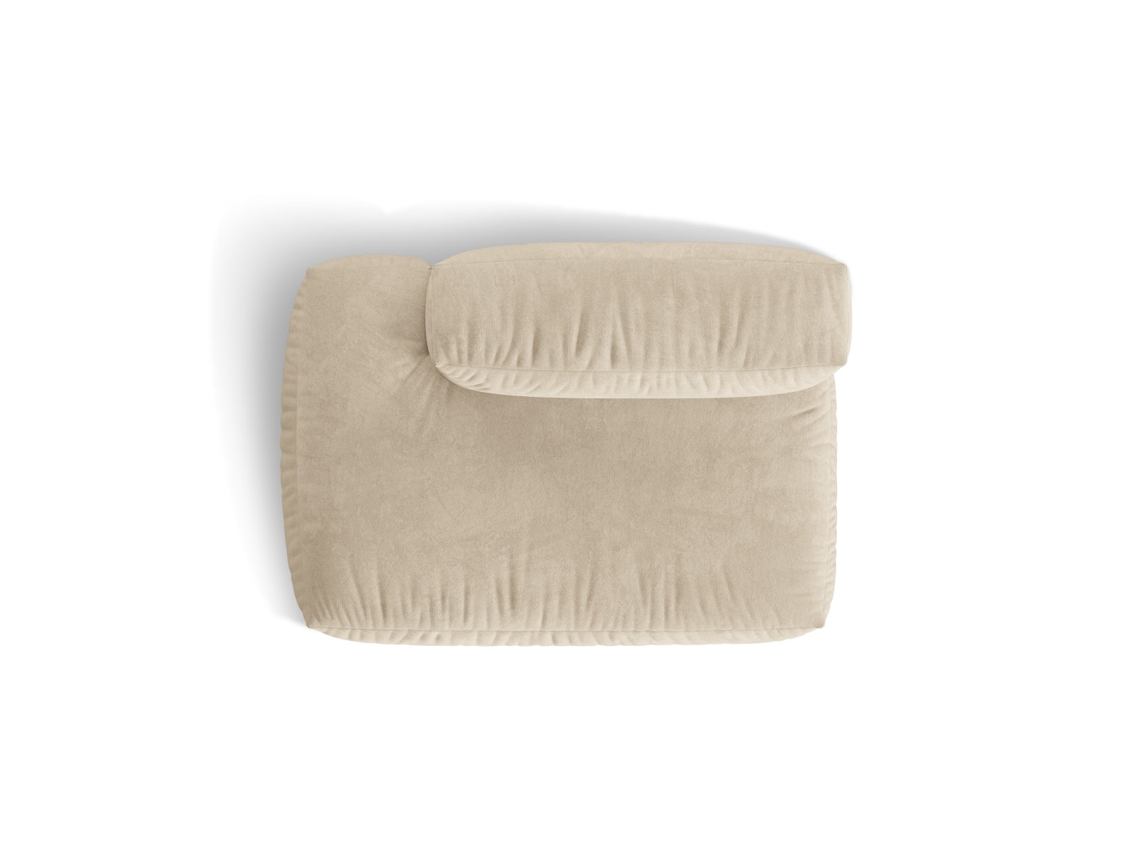 Elegantes linksseitiges 2-Sitzer Sofa Martina in sanftem Beige, ideal für stilvolle Wohnräume und entspannte Atmosphäre von Micadoni.