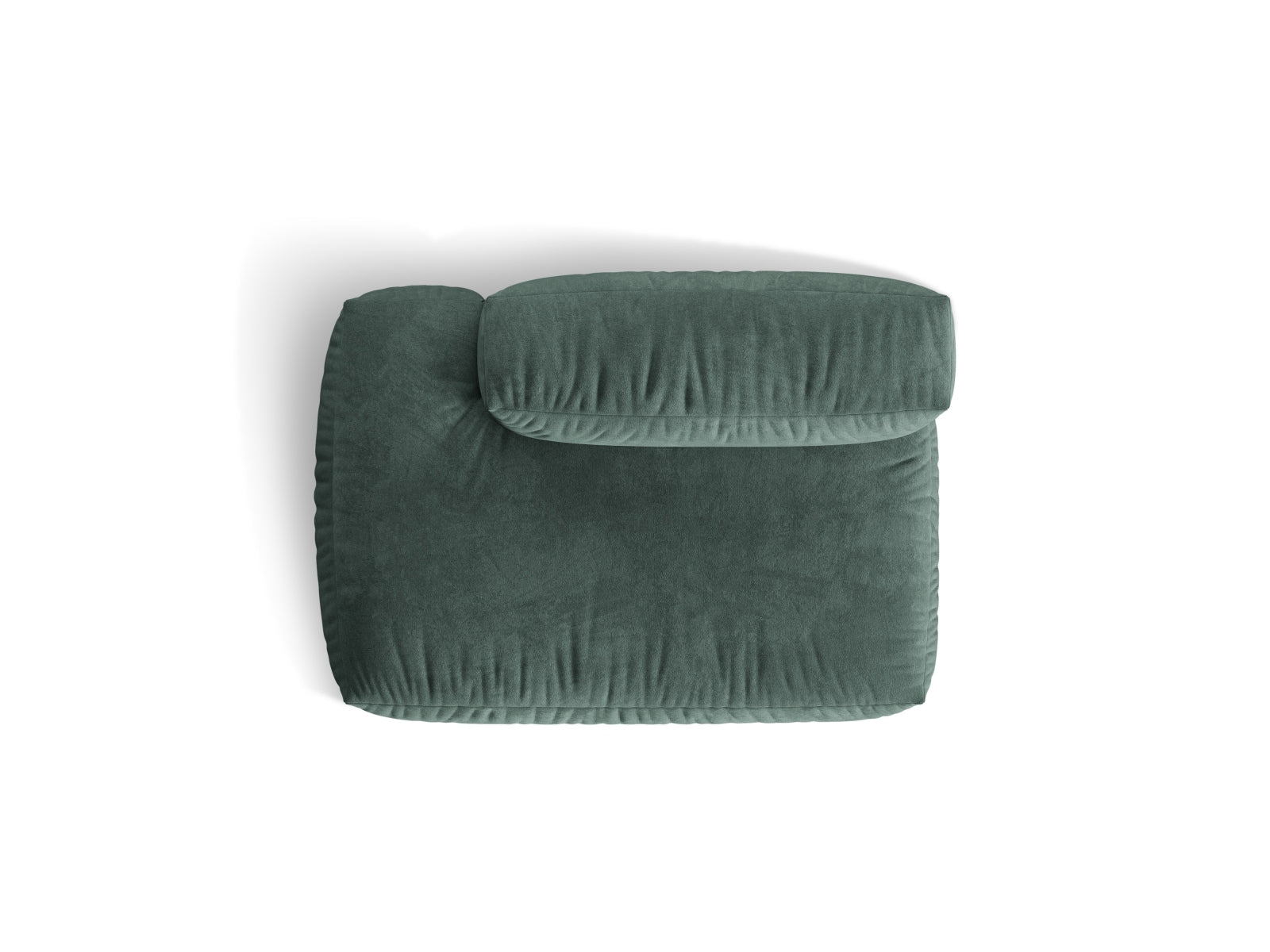 Elegantes 2-Sitzer Sofa Martina in Petrol-Vogue, linksseitig, ideal für moderne Wohnräume. Hochwertige Materialien von Micadoni.