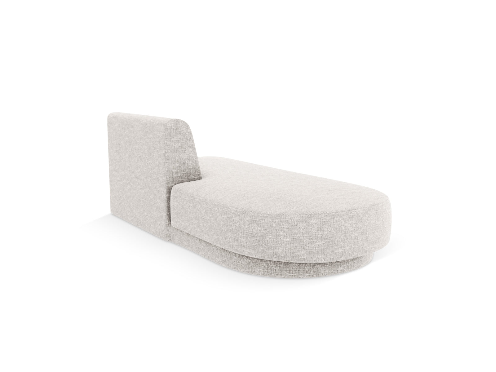 Modulares Sofa Miley Sitting Module Open links 2 Sitzer in hellem Grau, stilvolles Design für modernes Wohnen, ideal für gemütliche Sitzgelegenheiten.