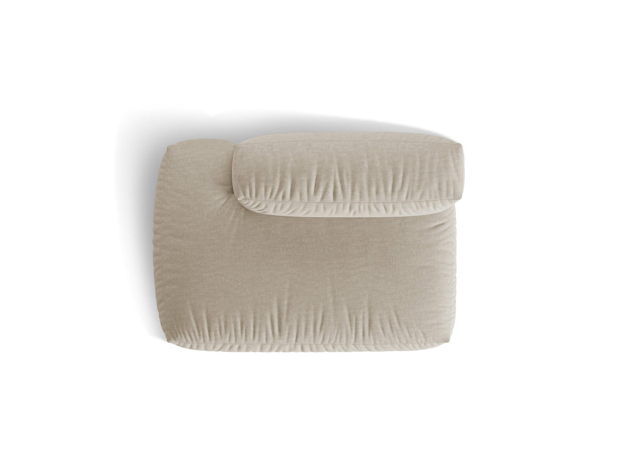 Martina Sofa links 2 Sitzer in Light Beige-Boston präsentiert im Onlineshop von KAQTU Design AG. Modulares Sofa ist von Micadoni