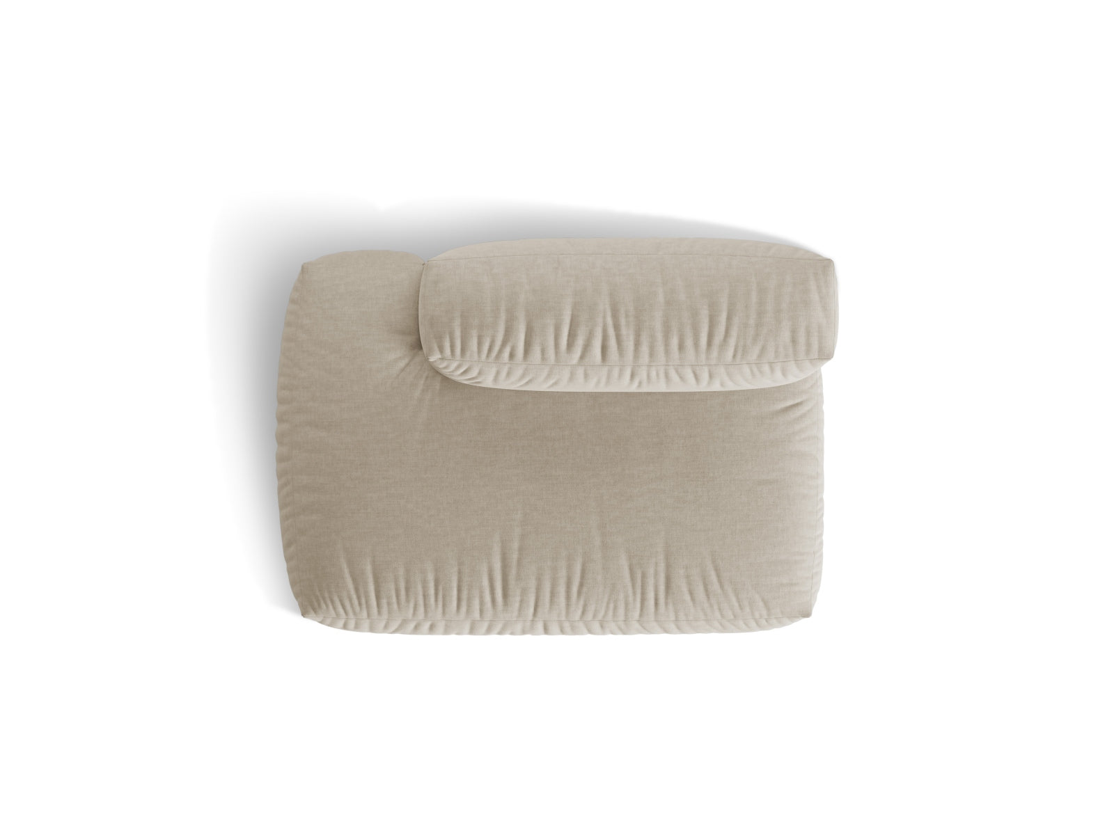 Elegantes 2-Sitzer Sofa Martina in sanftem Beige, linksseitig, ideal für stilvolle Wohnräume und entspannte Momente.