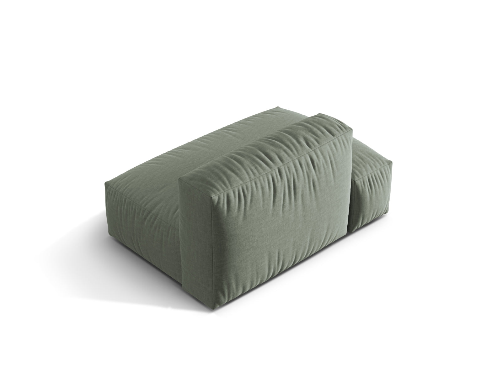 Modernes 2-Sitzer Sofa Martina in stilvollem Moss Green-Boston, perfekt für gemütliche Wohnzimmer und entspannte Abende.