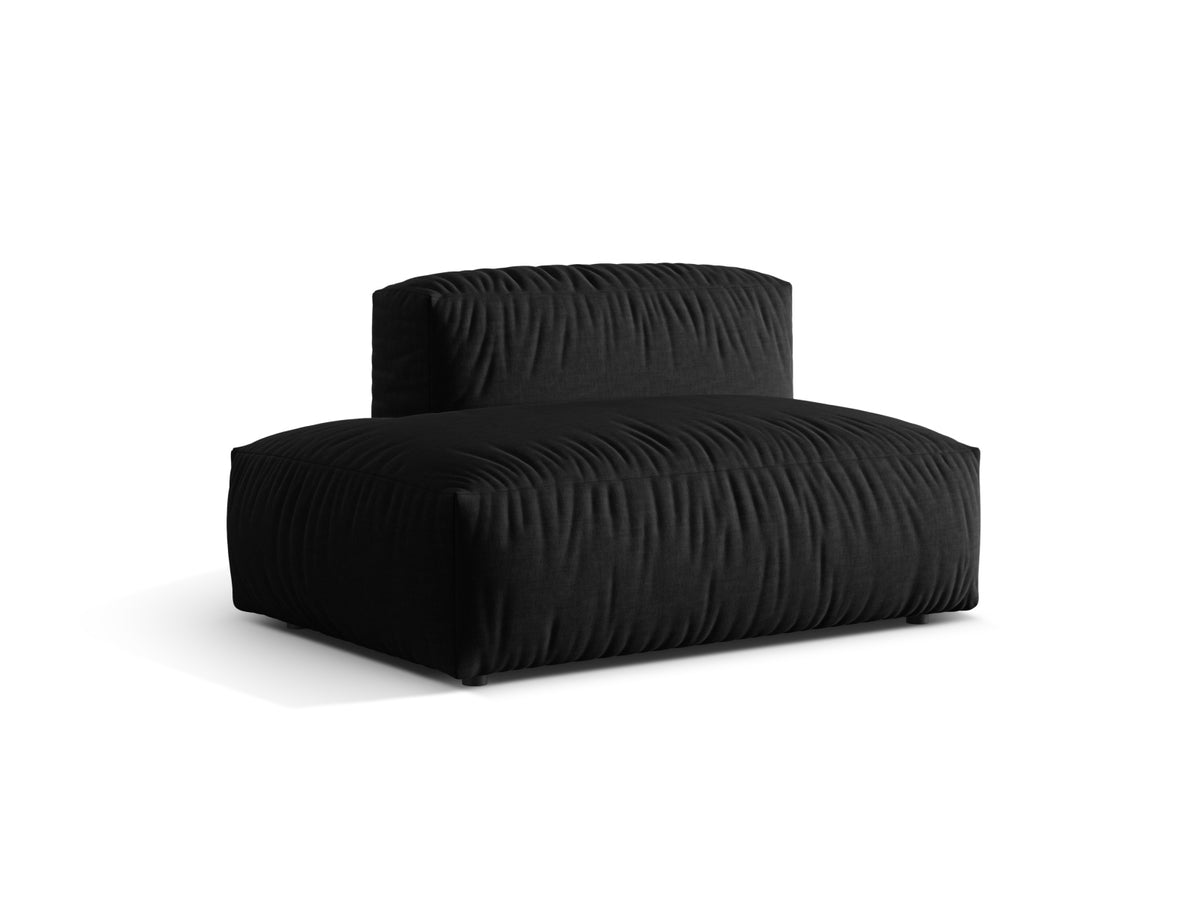 Martina Sofa links 2 Sitzer in Black-Boston präsentiert im Onlineshop von KAQTU Design AG. L-Sofa links ist von Micadoni