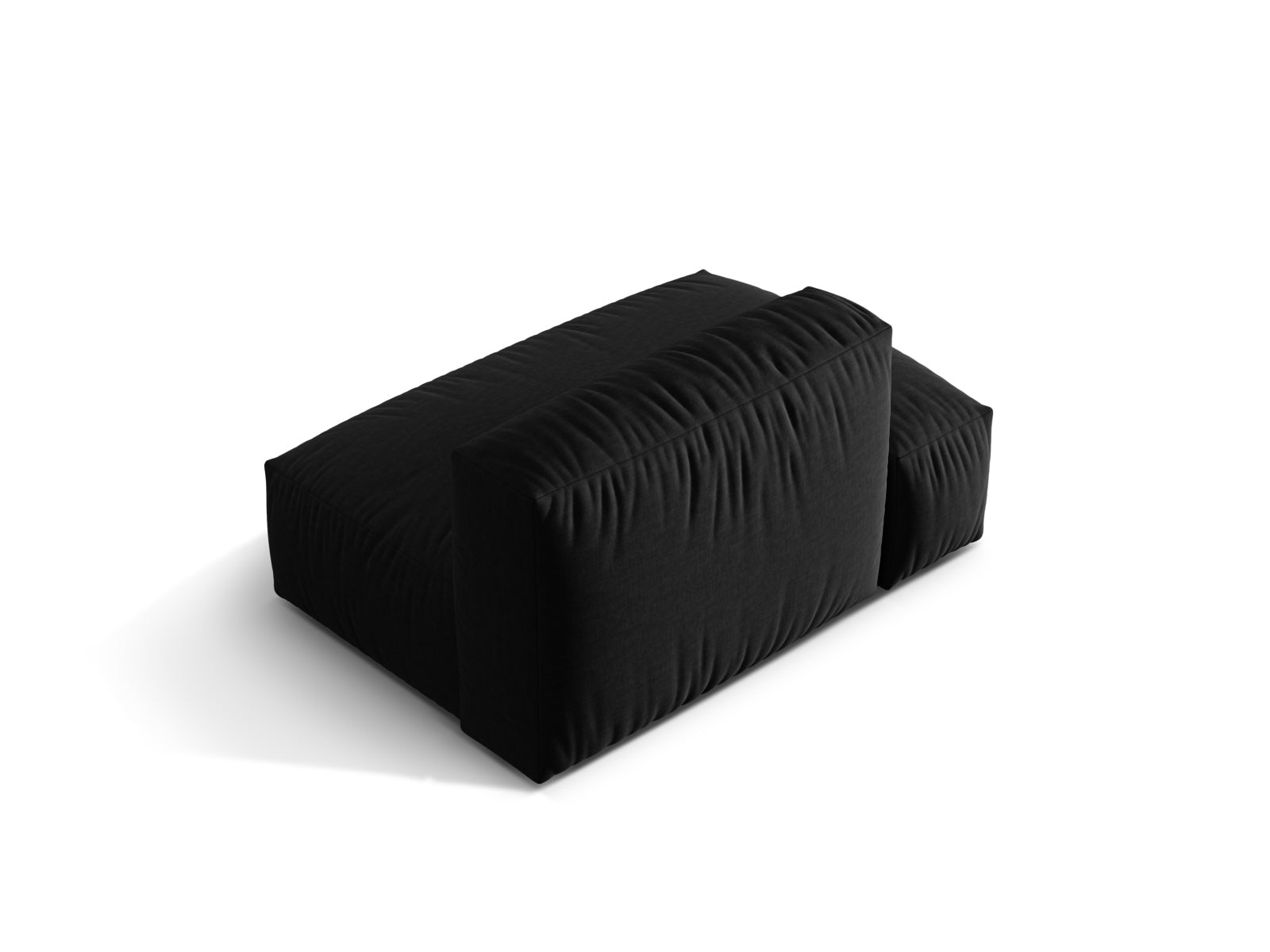 Stylisches Martina 2-Sitzer Sofa links in edlem Schwarz, perfekt für zeitgemäße Einrichtungen. Hochwertige Qualität von Micadoni.