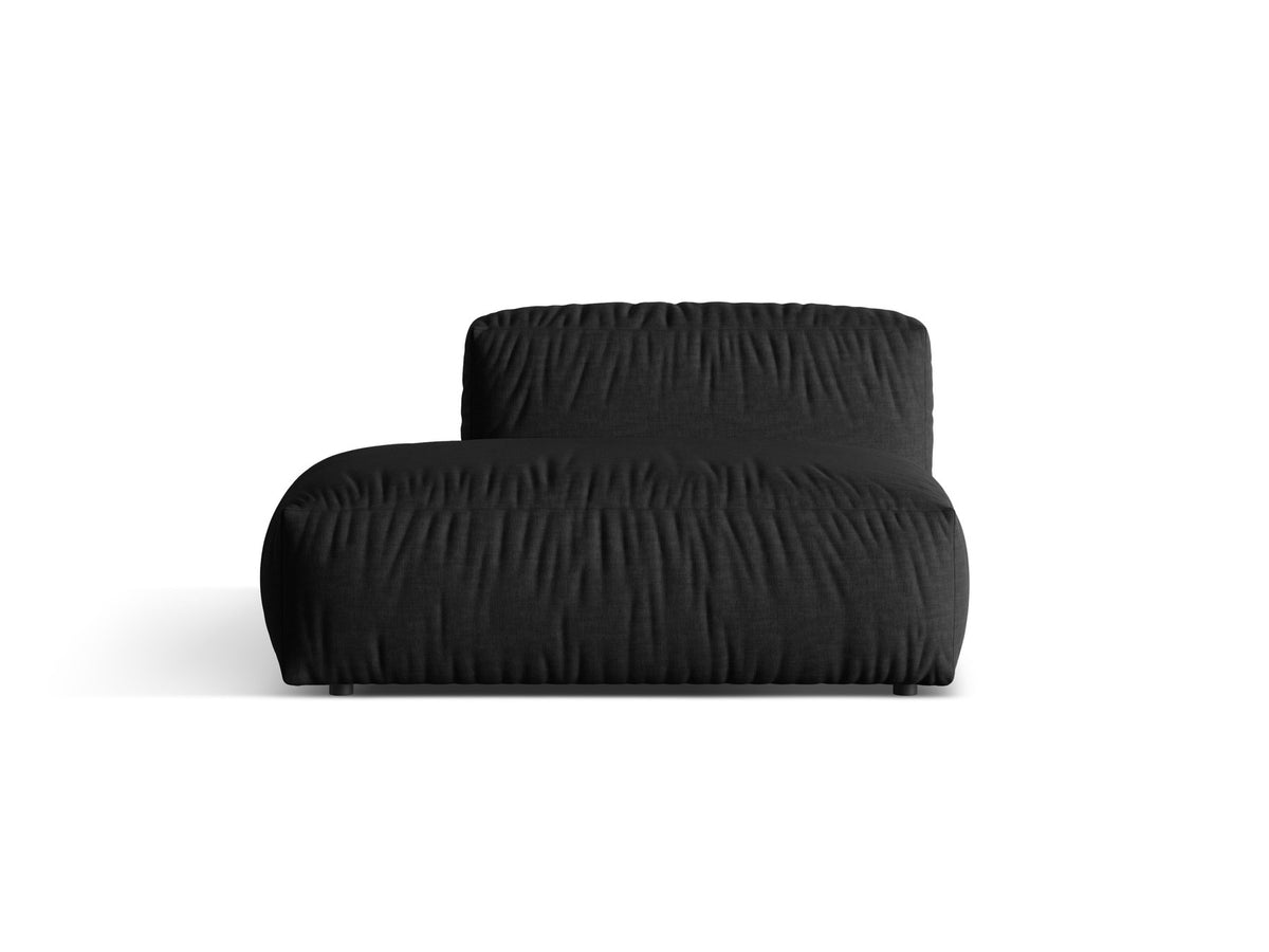 Martina Sofa links 2 Sitzer in Black-Boston präsentiert im Onlineshop von KAQTU Design AG. Modulares Sofa ist von Micadoni