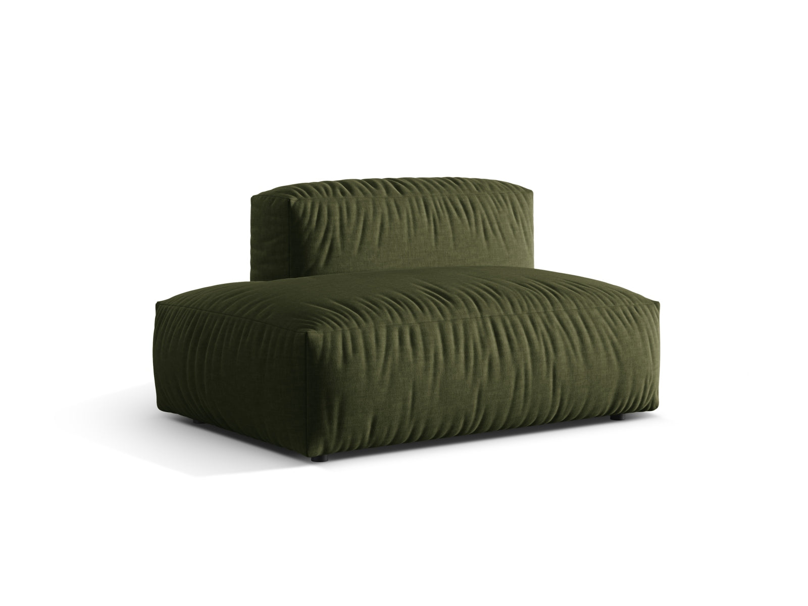 Elegantes Martina Sofa links 2 Sitzer in stilvollem Grün, ideal für moderne Wohnräume. Hochwertige Verarbeitung von Micadoni.