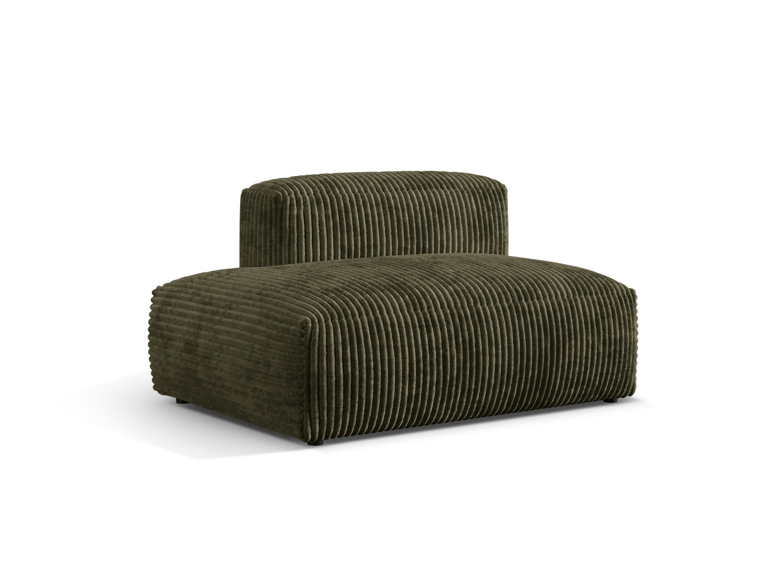 Elegantes Martina Sofa links im 2-Sitzer-Design, in der trendigen Farbe Moss Green-Tilia, ideal für stilvolle Wohnräume.