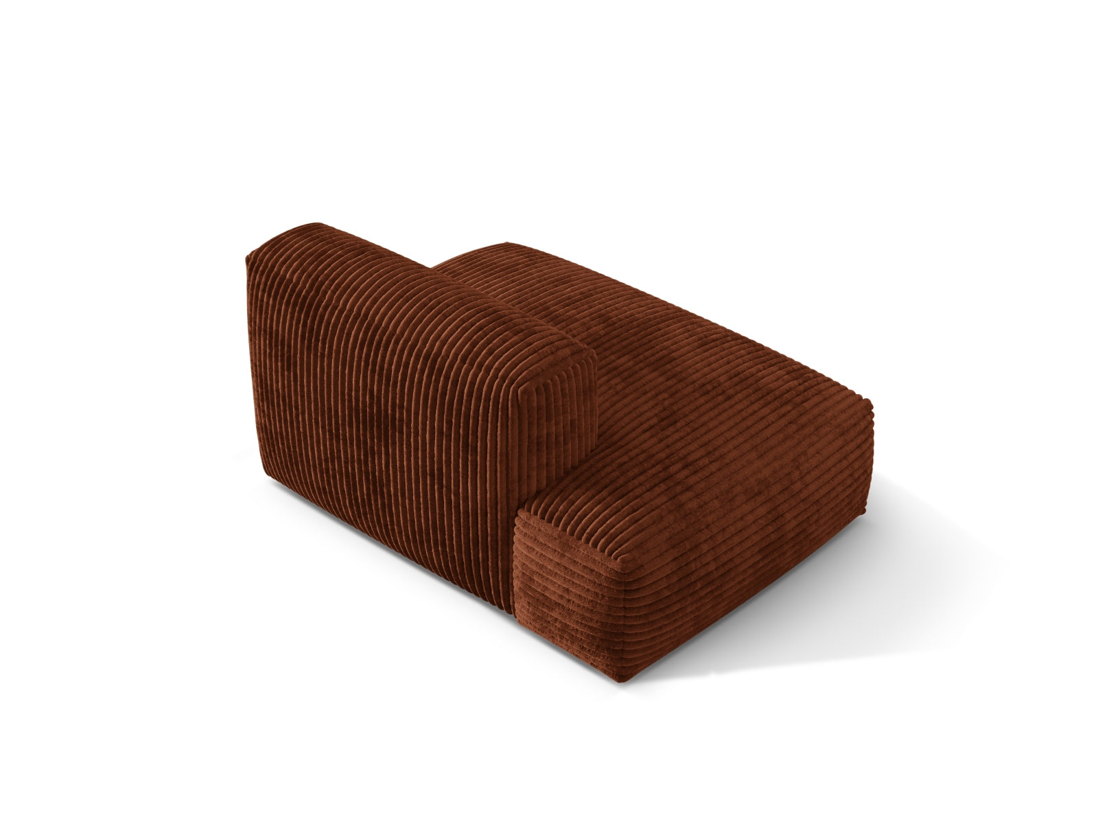 Modernes 2-Sitzer Sofa Martina in warmem Brick-Tilia, perfekt für gemütliche Wohnzimmer. Hochwertige Materialien und stilvolles Design von Micadoni.