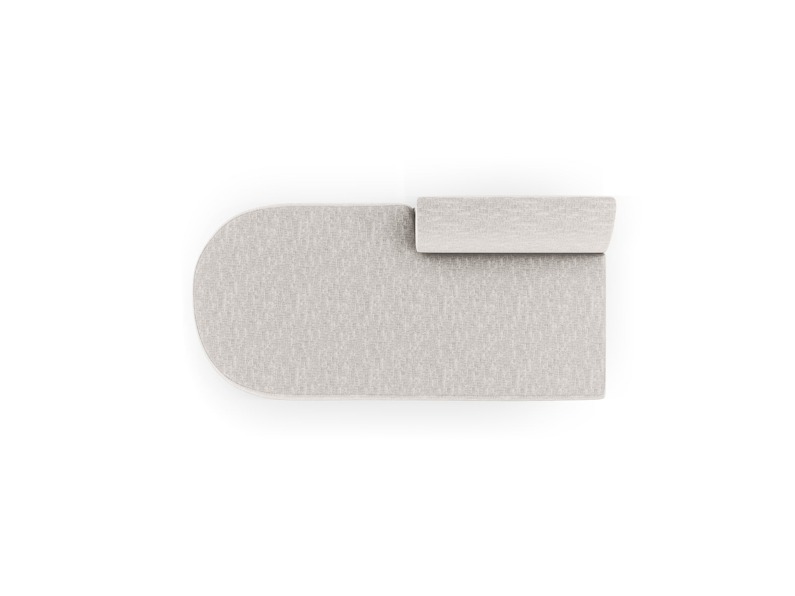 Elegantes 2-Sitzer-Modul des Miley Sofas in Silver-Eden, ideal für moderne Wohnräume und flexible Gestaltungsmöglichkeiten.