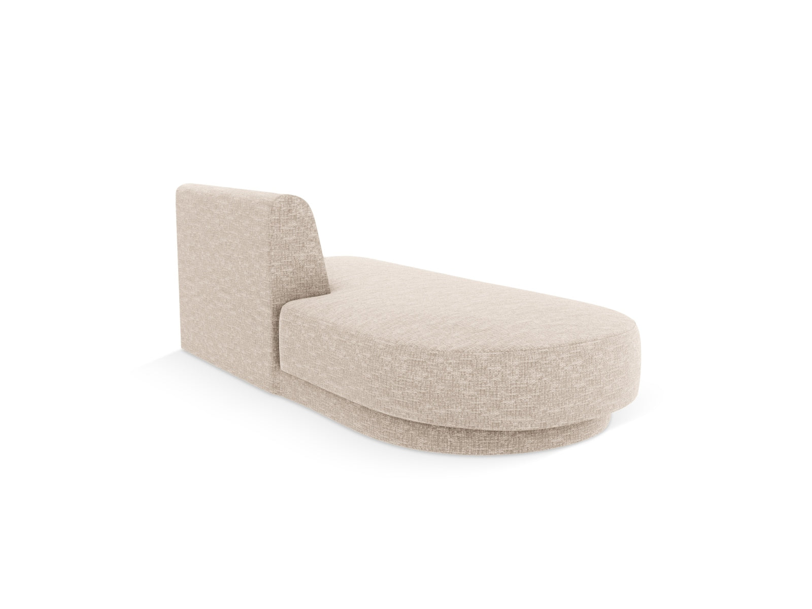 Beige Miley Sitting Module Open links 2 Sitzer von Micadoni, stilvolles modulares Sofa, ideal für moderne Wohnräume.
