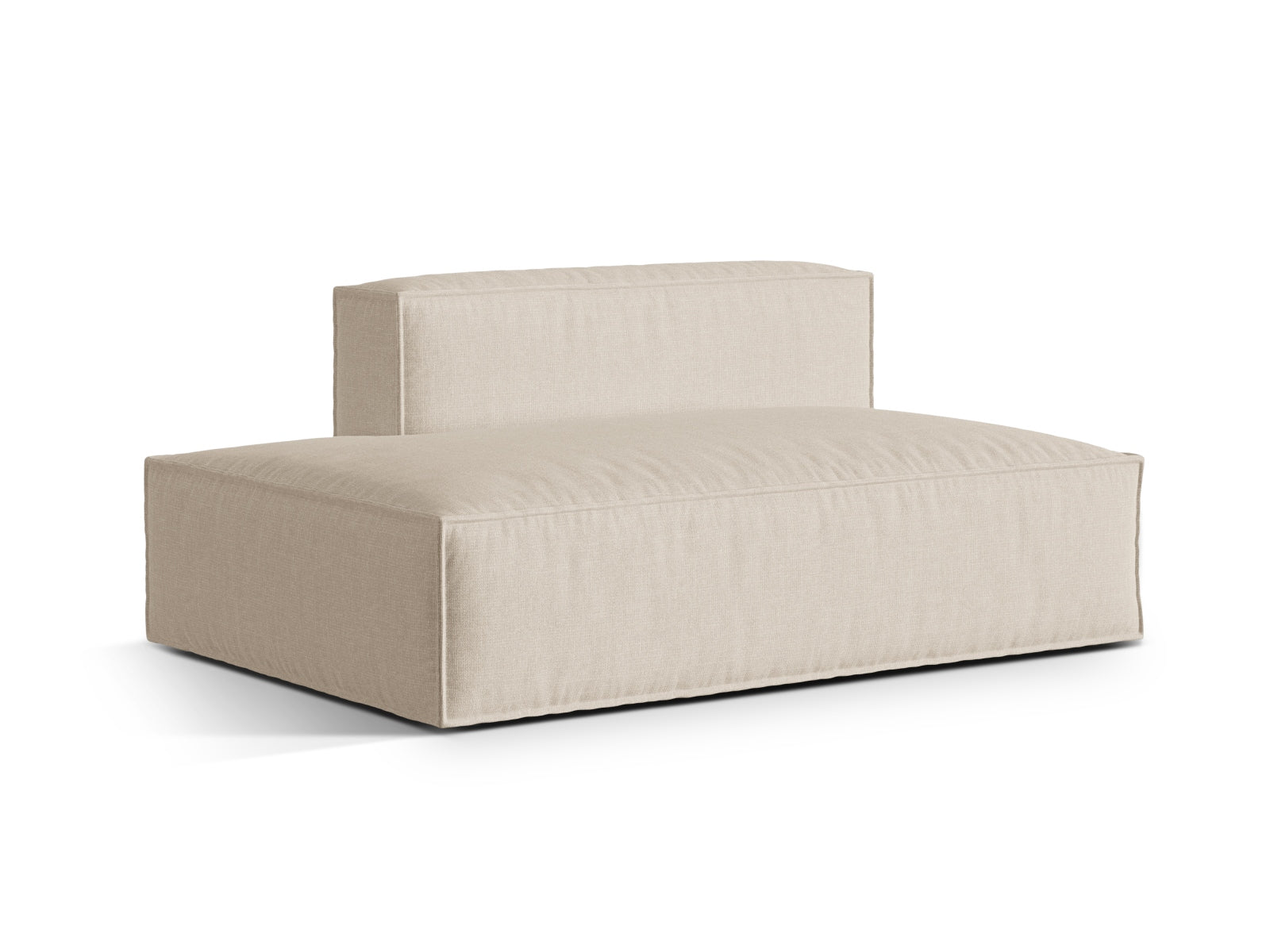 Stilvolles, linksseitiges 3-Sitzer Sofa Nuria von Micadoni, ideal für flexible Raumgestaltungen und komfortables Sitzen.