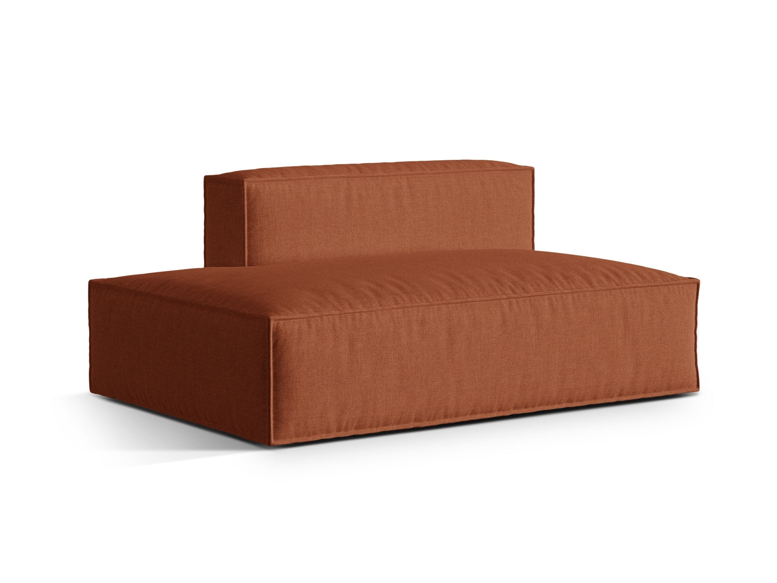Modulares 3-Sitzer Sofa links Nuria im modernen Brick-Liberty Design, perfekt für stilvolle und einladende Wohnbereiche.
