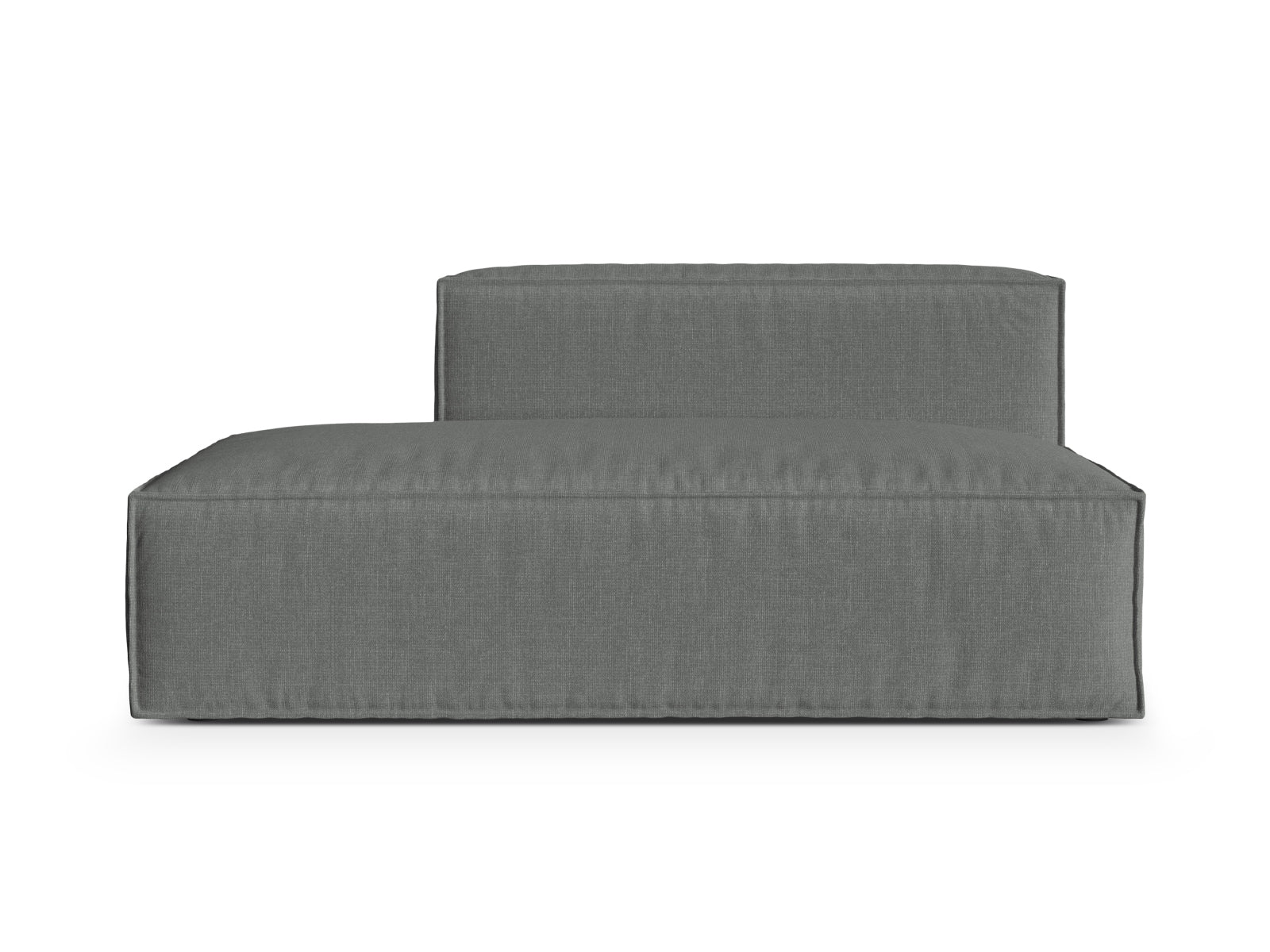Elegantes 3-Sitzer Sofa links Nuria in modernem Grauton, ideal für gemütliche Wohnräume und modernes Design.