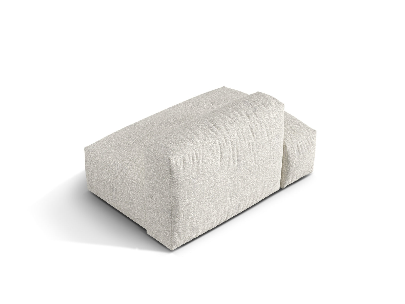 Elegantes 2-Sitzer Sofaelement links Martina in stilvollem Grey Beige Melange, ideal für individuelle Wohnkonzepte und entspannte Atmosphäre.
