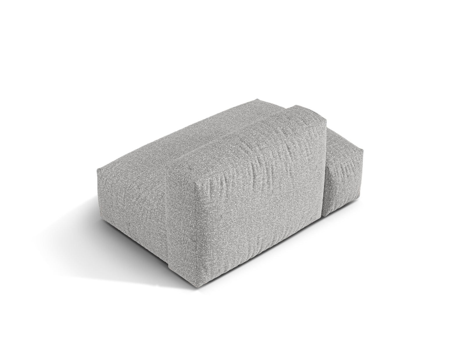Elegantes 2-Sitzer Sofaelement links Martina in Silver-Monet, ideal für stilvolle und flexible Wohnkonzepte.