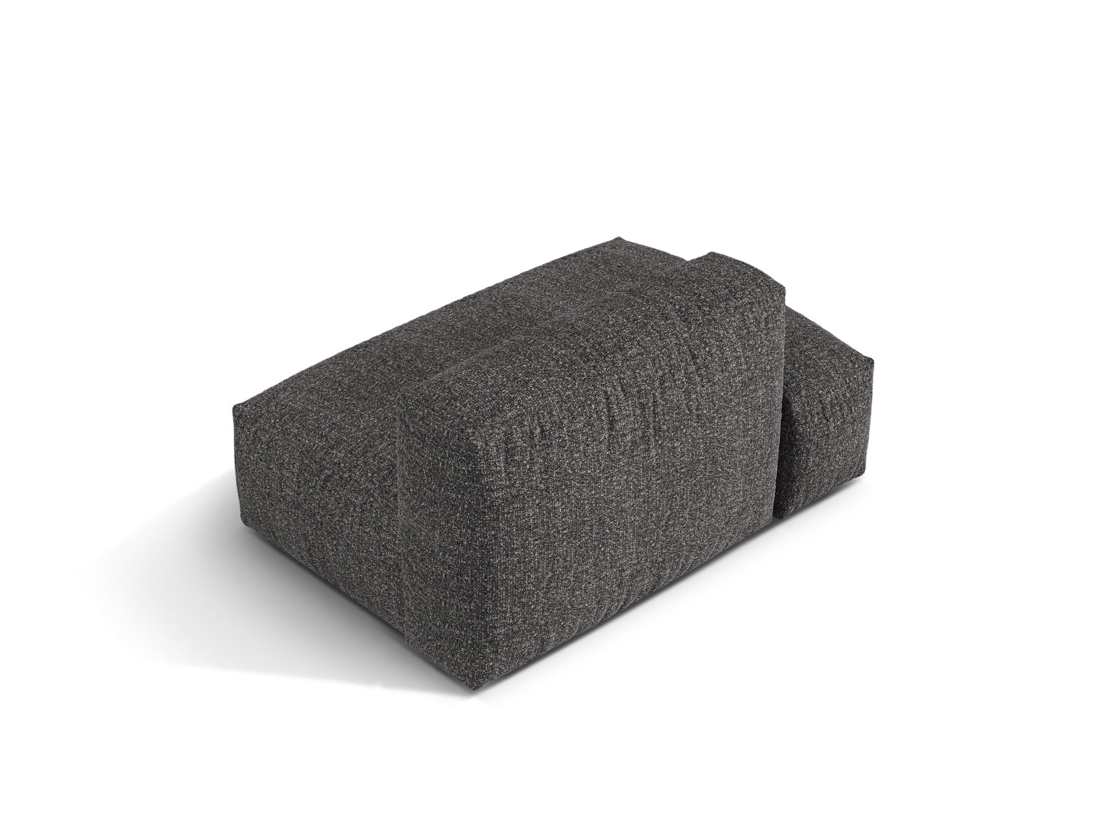Elegantes linkes 2-Sitzer Sofaelement Martina in dunklem Grau, perfekt für individuelle Wohnkonzepte und zeitgemäße Einrichtung.