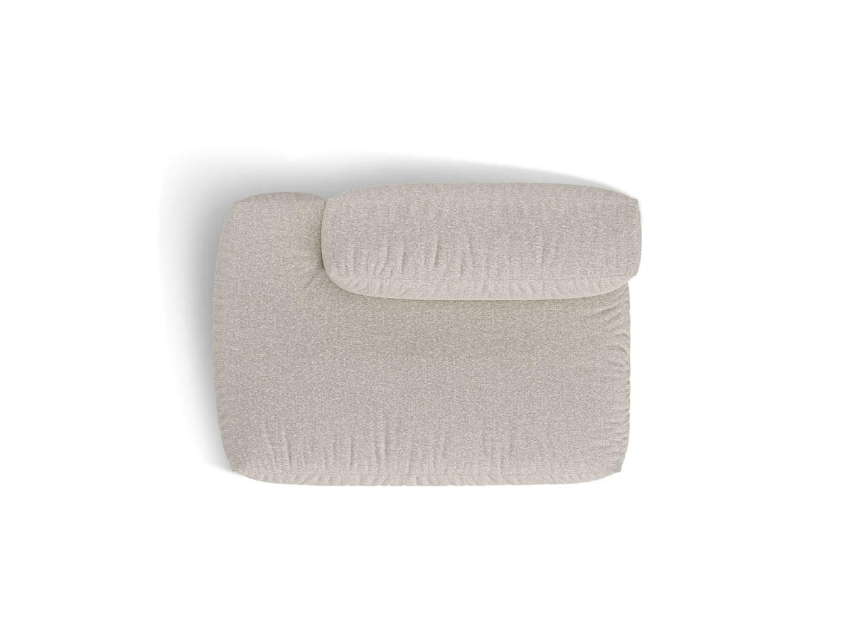 2-Sitzer Sofaelement links Martina in Beige-Monet präsentiert im Onlineshop von KAQTU Design AG. Modulares Sofa ist von Micadoni