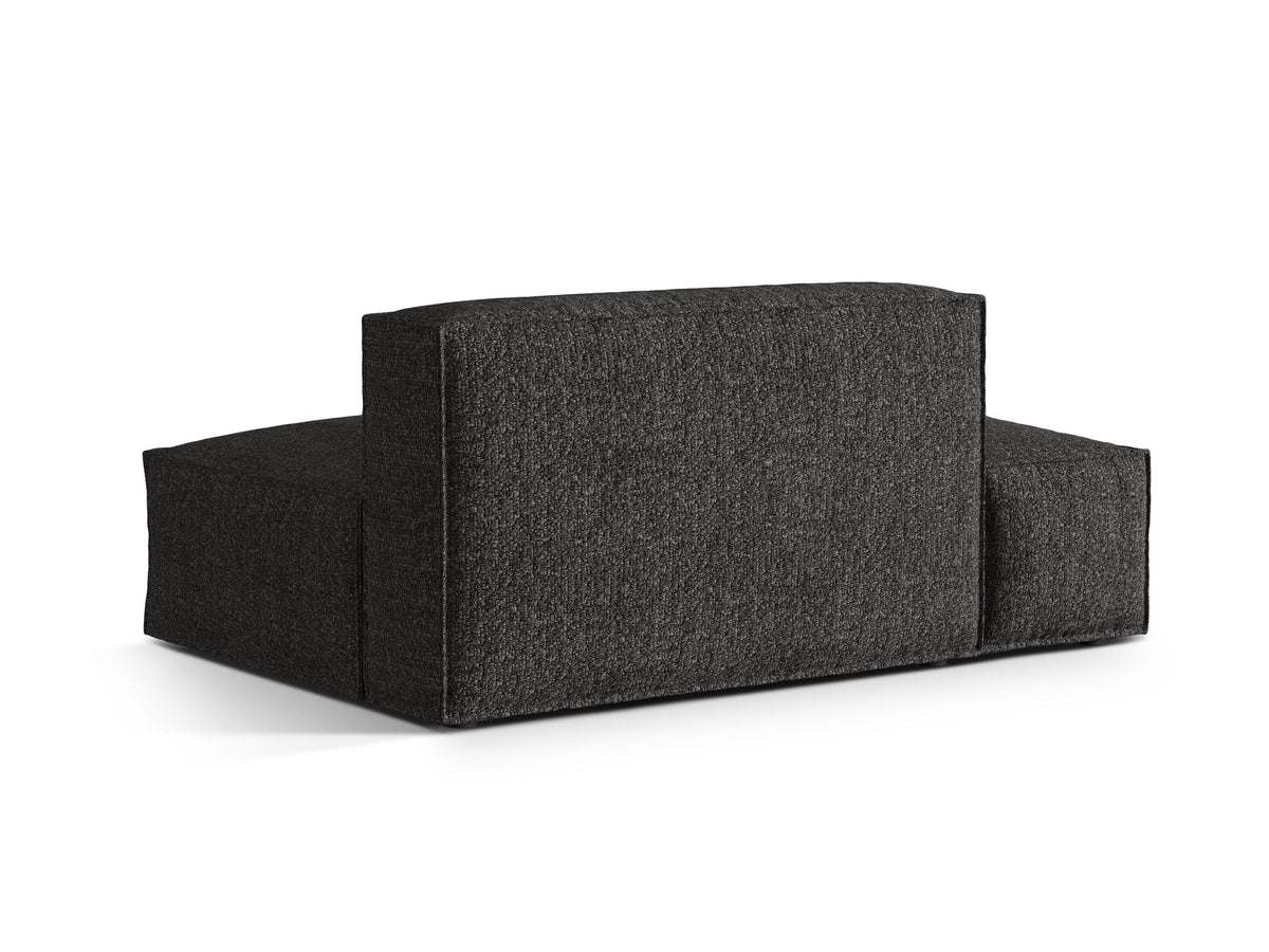 Nuria Boucle Modular Sofa links 3 Sitzer in Anthracite-Monet präsentiert im Onlineshop von KAQTU Design AG. Modulares Sofa ist von Micadoni