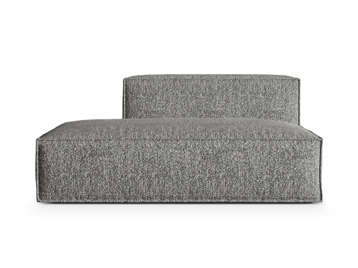 Nuria Boucle Modular Sofa links 3 Sitzer in Graphite-Monet präsentiert im Onlineshop von KAQTU Design AG. Modulares Sofa ist von Micadoni