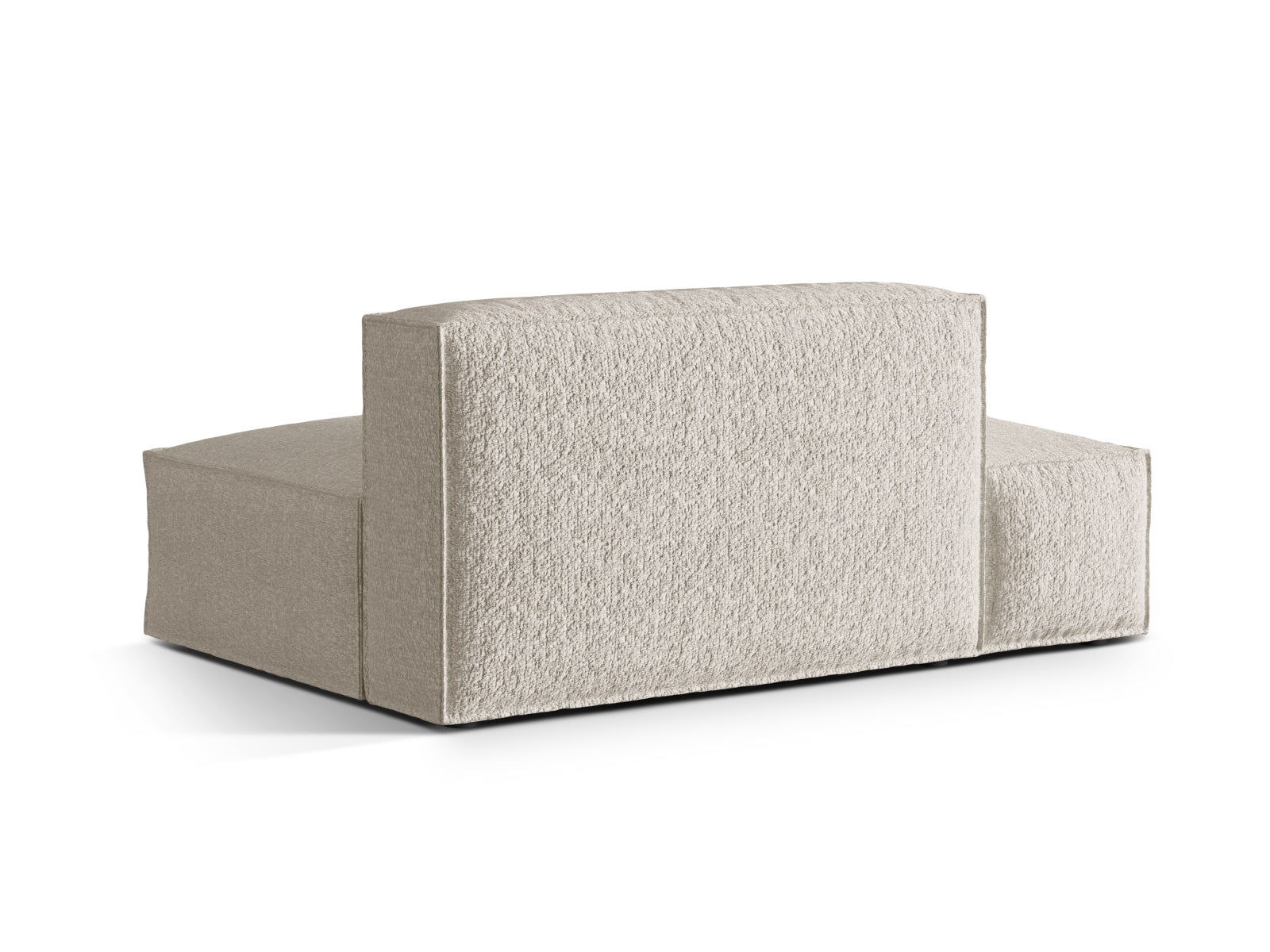 Modernes, linksseitiges 3-Sitzer Sofa Nuria Boucle von Micadoni, perfekt für stilvolle und flexible Wohnkonzepte.