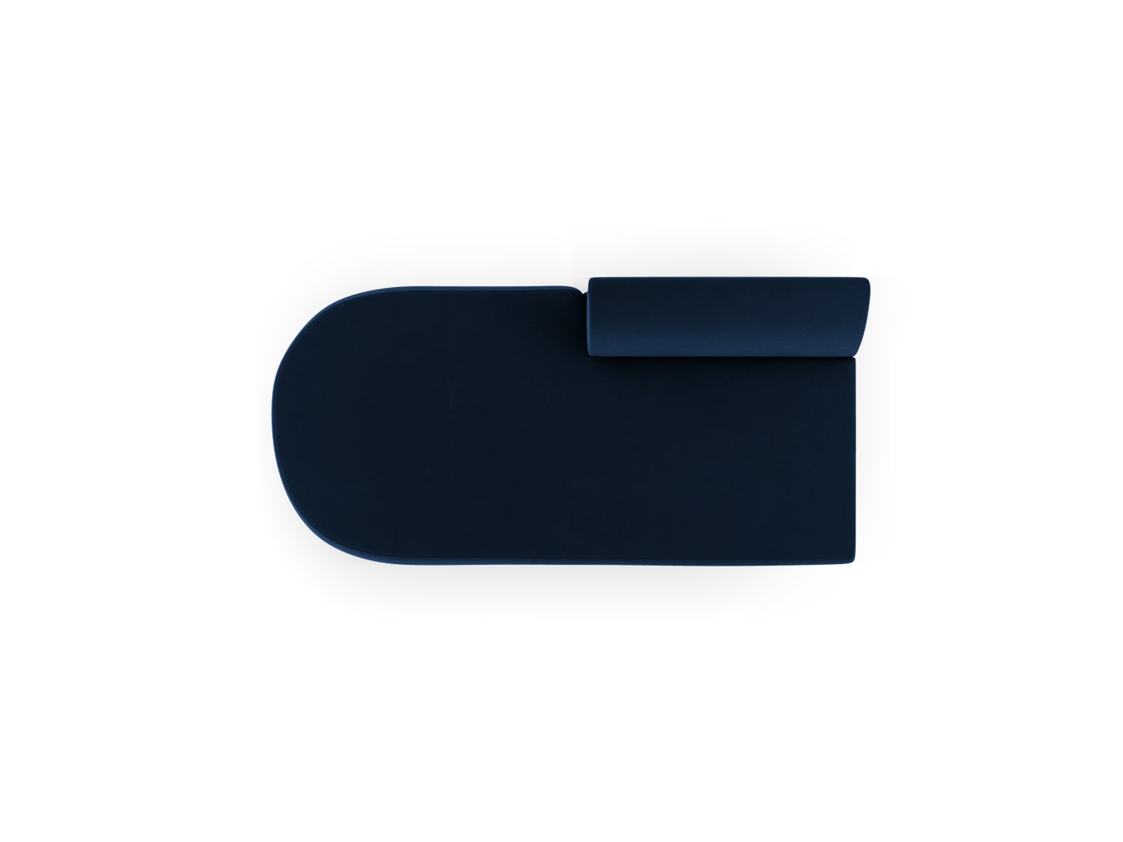 Stylisches Miley Sitting Module Open links 2 Sitzer in Royal Blue-Bluvel, ideal für entspannte Momente und individuelle Wohnkonzepte.