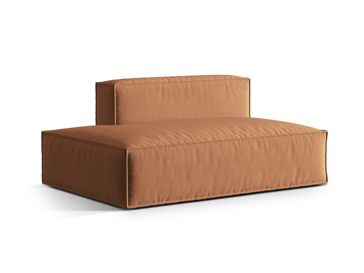 Nuria Velour links Modular Sofa 3 Sitzer in Honey-Paris präsentiert im Onlineshop von KAQTU Design AG. Modulares Sofa ist von Micadoni