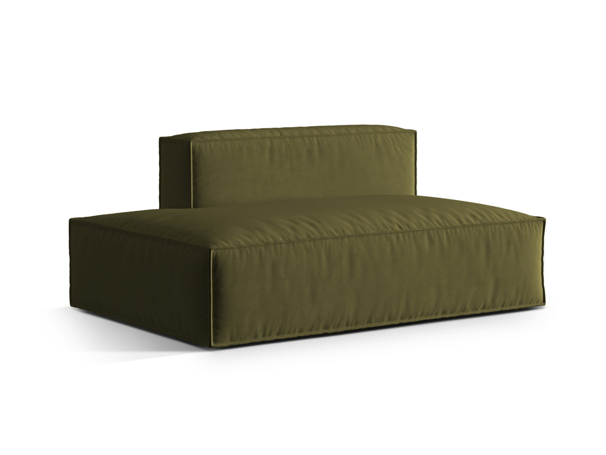 Nuria Velour links Modular Sofa 3 Sitzer in Moss Green Melange-Paris präsentiert im Onlineshop von KAQTU Design AG. Modulares Sofa ist von Micadoni
